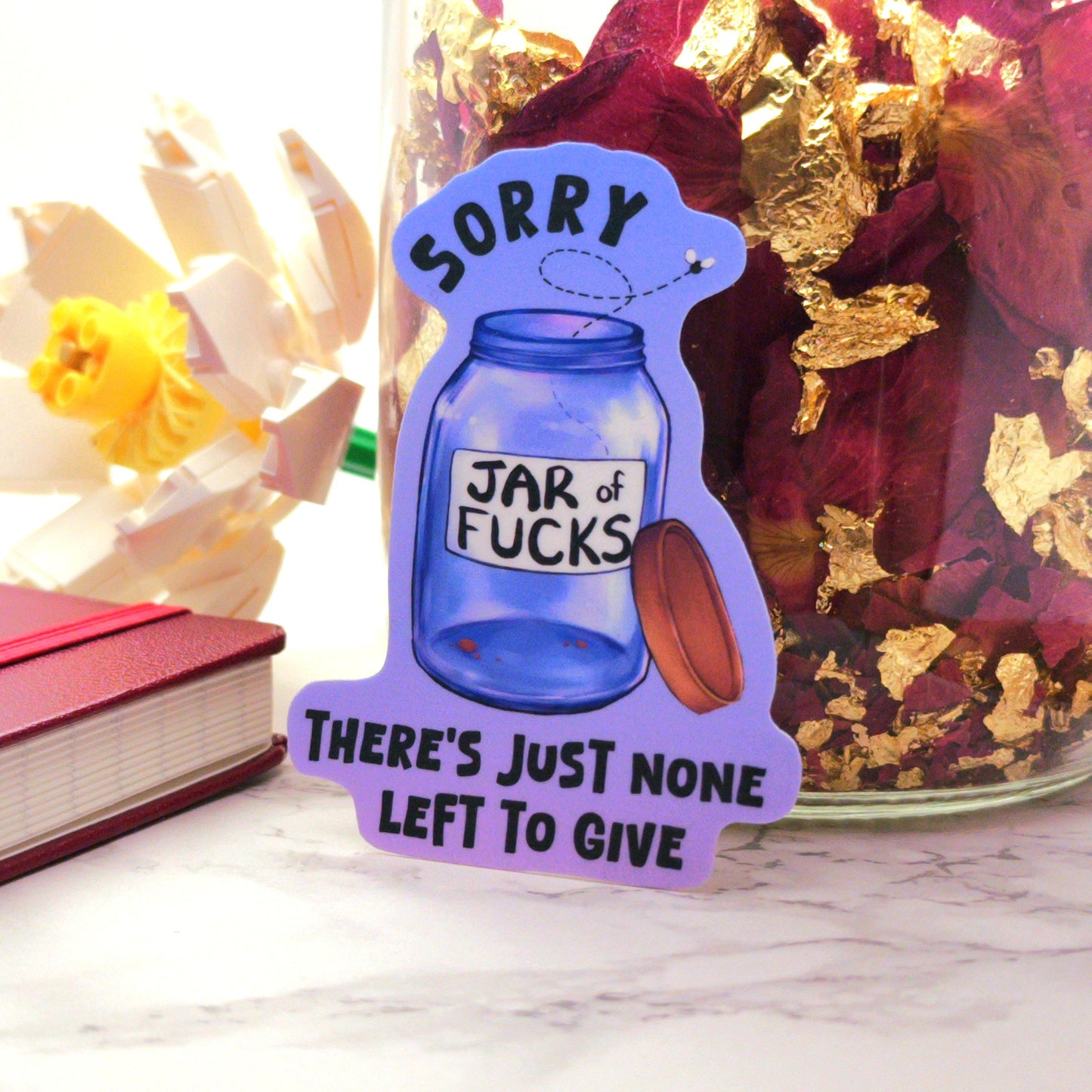 Empty Jar of F*cks Vinyl Sticker
