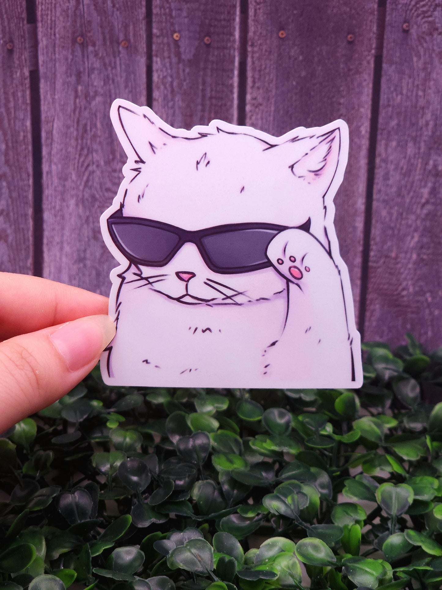 Cool Cat in Sunglasses Vinyl Sticker