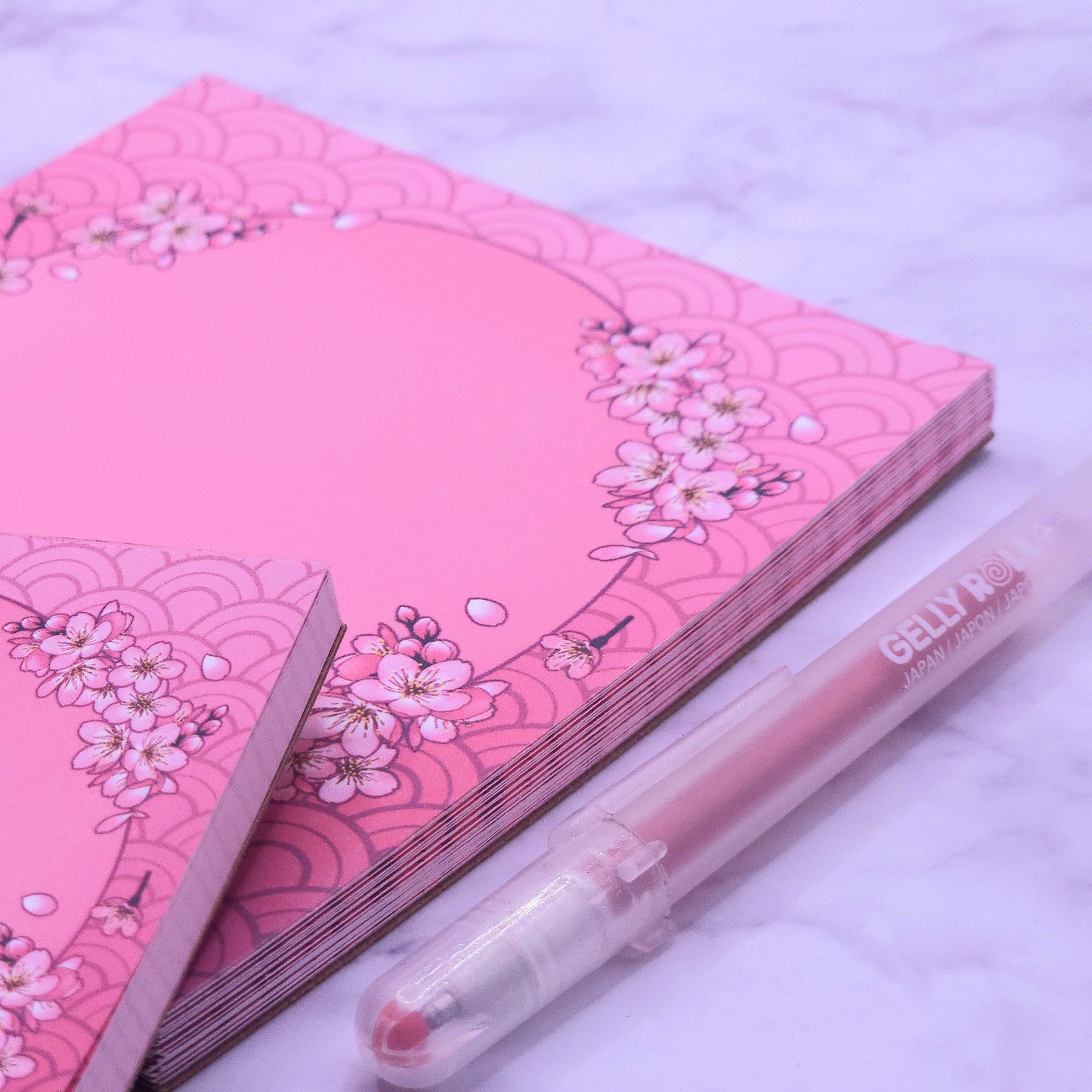 Pink Sakura Cherry Blossom Notepad