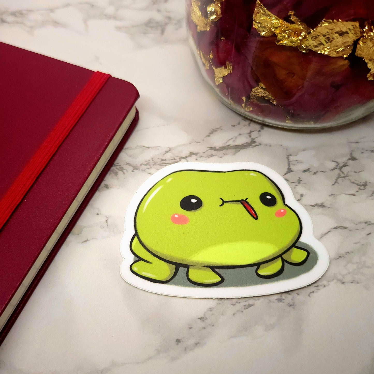Silly Frog Vinyl Sticker