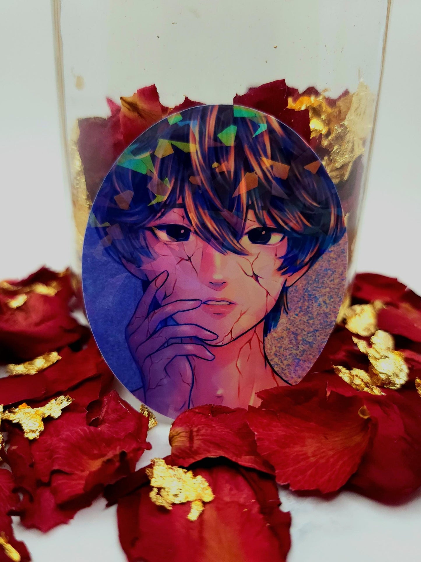 Shattered Boy Holographic Vinyl Sticker