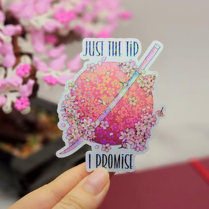 Just the Tip Sakura Katana Cherry Blossom Sticker