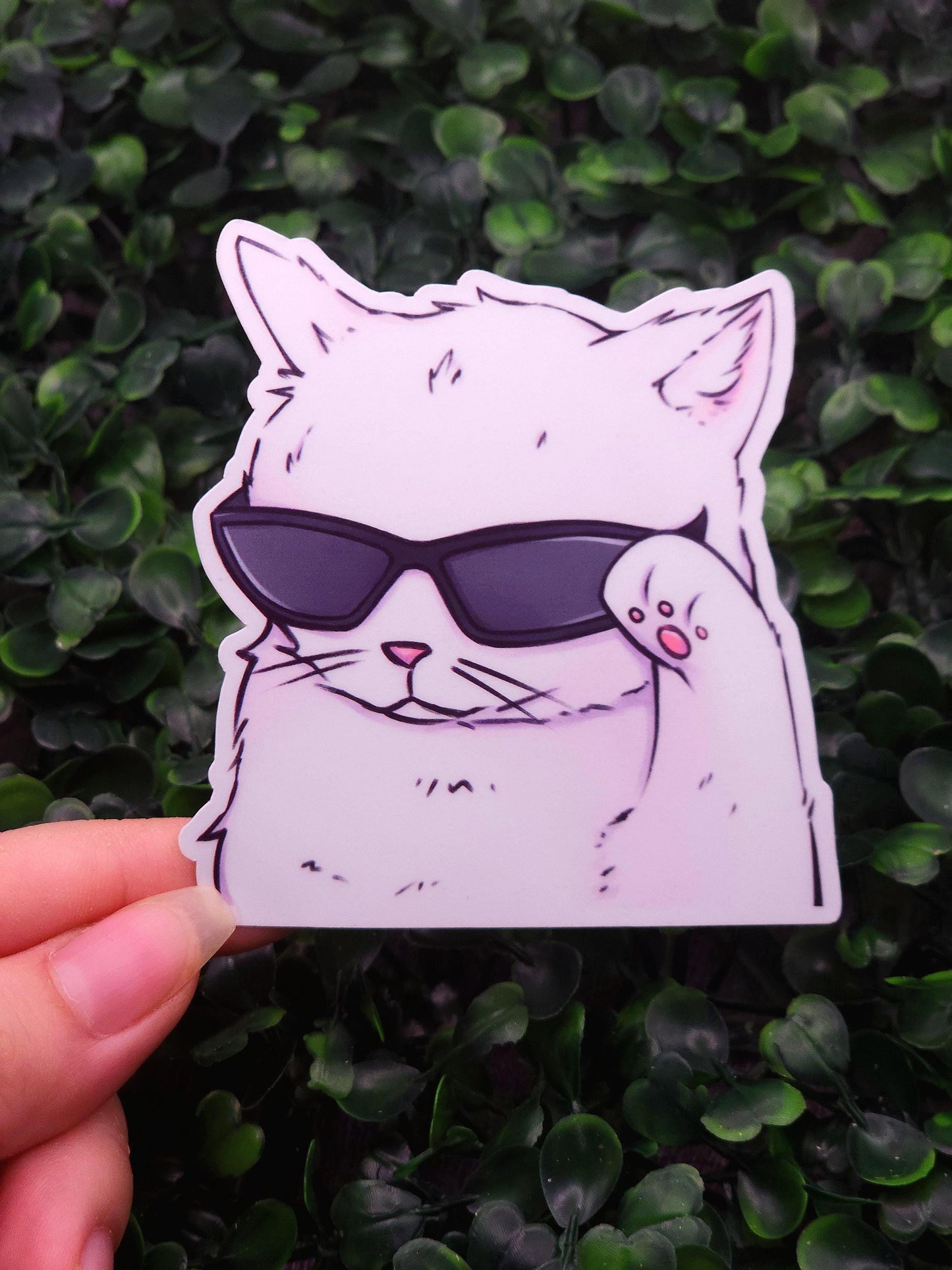 Cool Cat in Sunglasses Vinyl Sticker