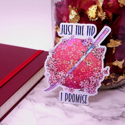 Just the Tip Sakura Katana Cherry Blossom Sticker