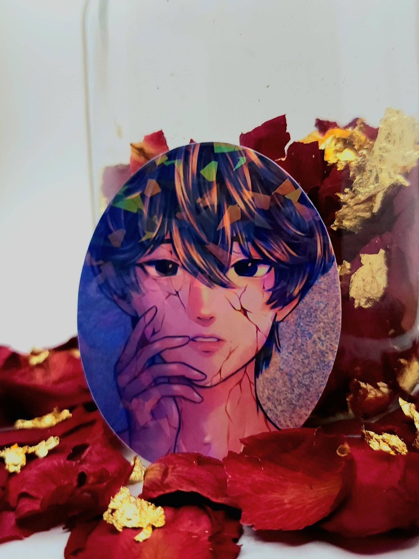 Shattered Boy Holographic Vinyl Sticker