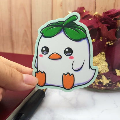 Lucky Clover Duck Vinyl Sticker