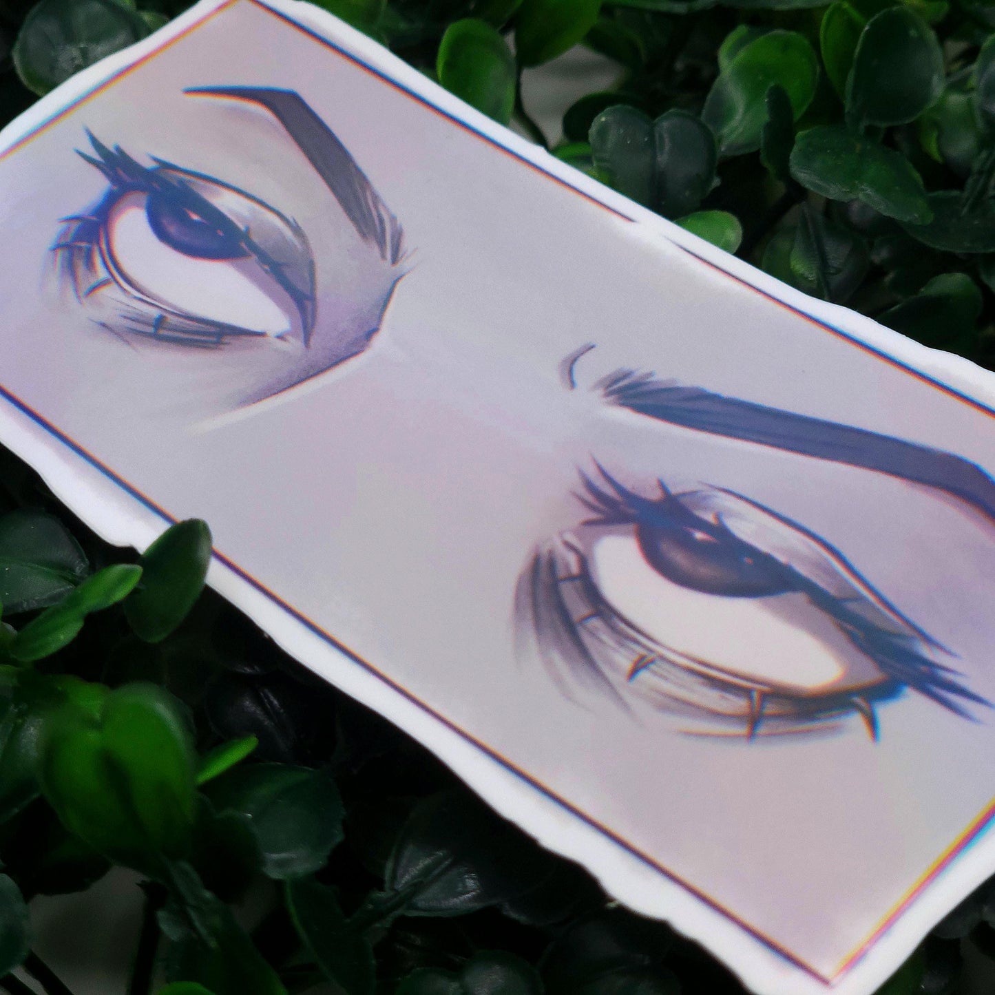 Annoyed Eye Roll Holographic Vinyl Sticker
