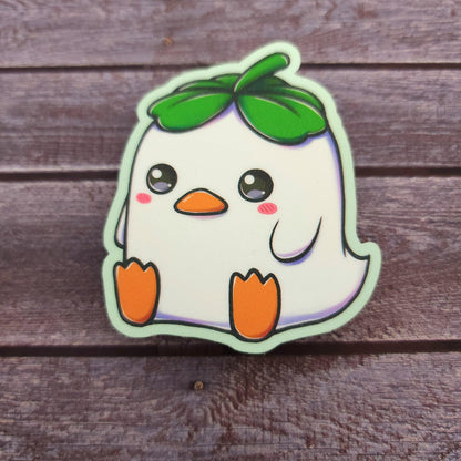Lucky Clover Duck Vinyl Sticker
