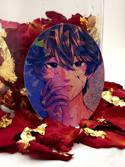 Shattered Boy Holographic Vinyl Sticker