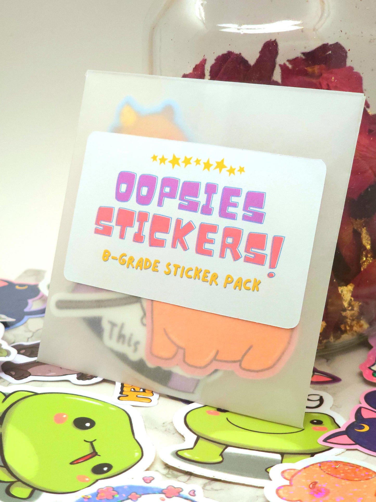 Oopsies B-Grade 5 Count Sticker Pack