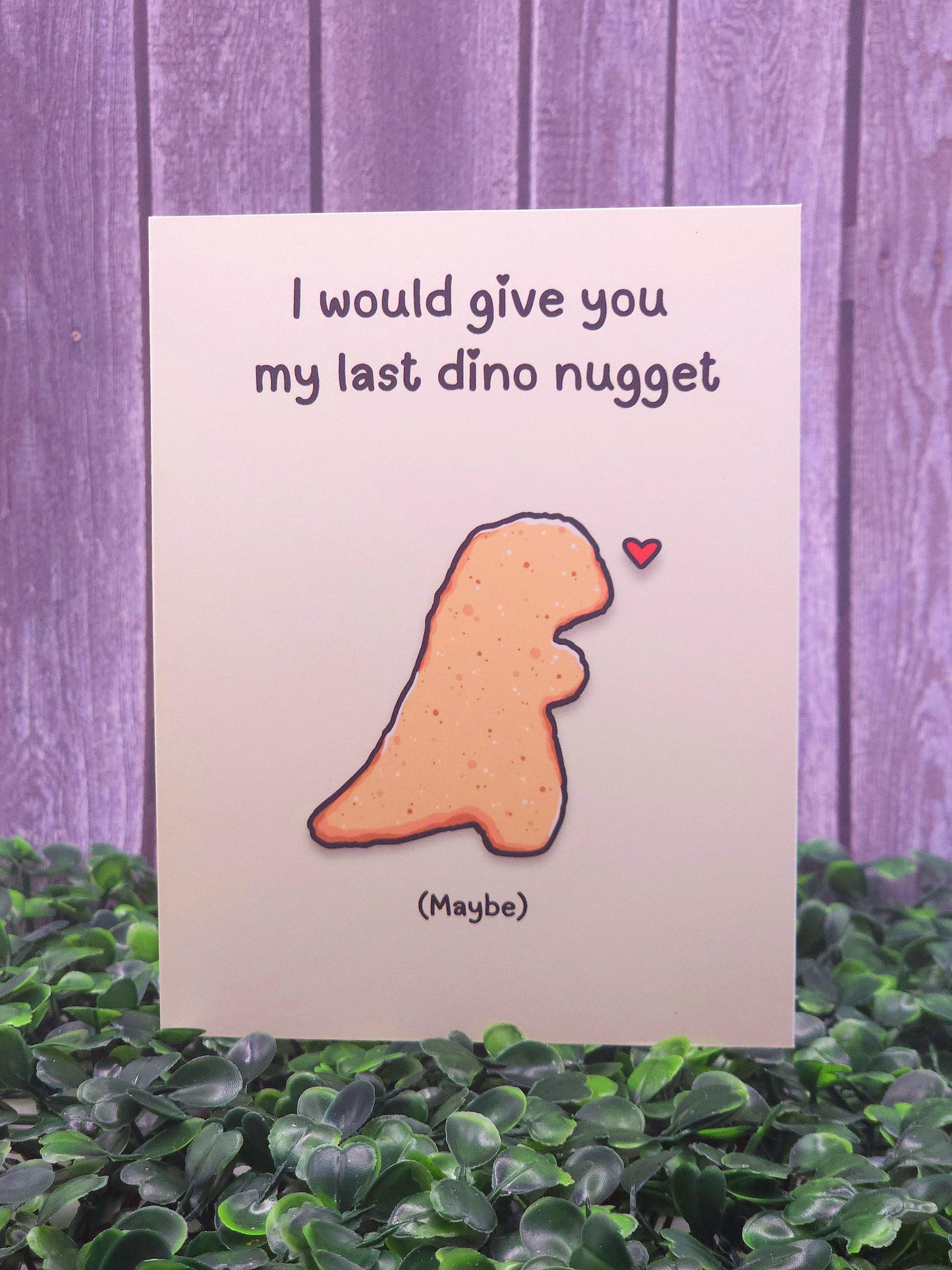 Last Dino Nugget Love Card