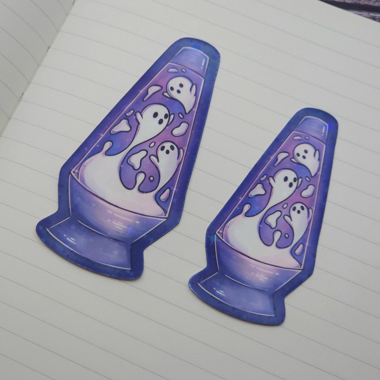 Ghost Lava Lamp Holographic Vinyl Sticker