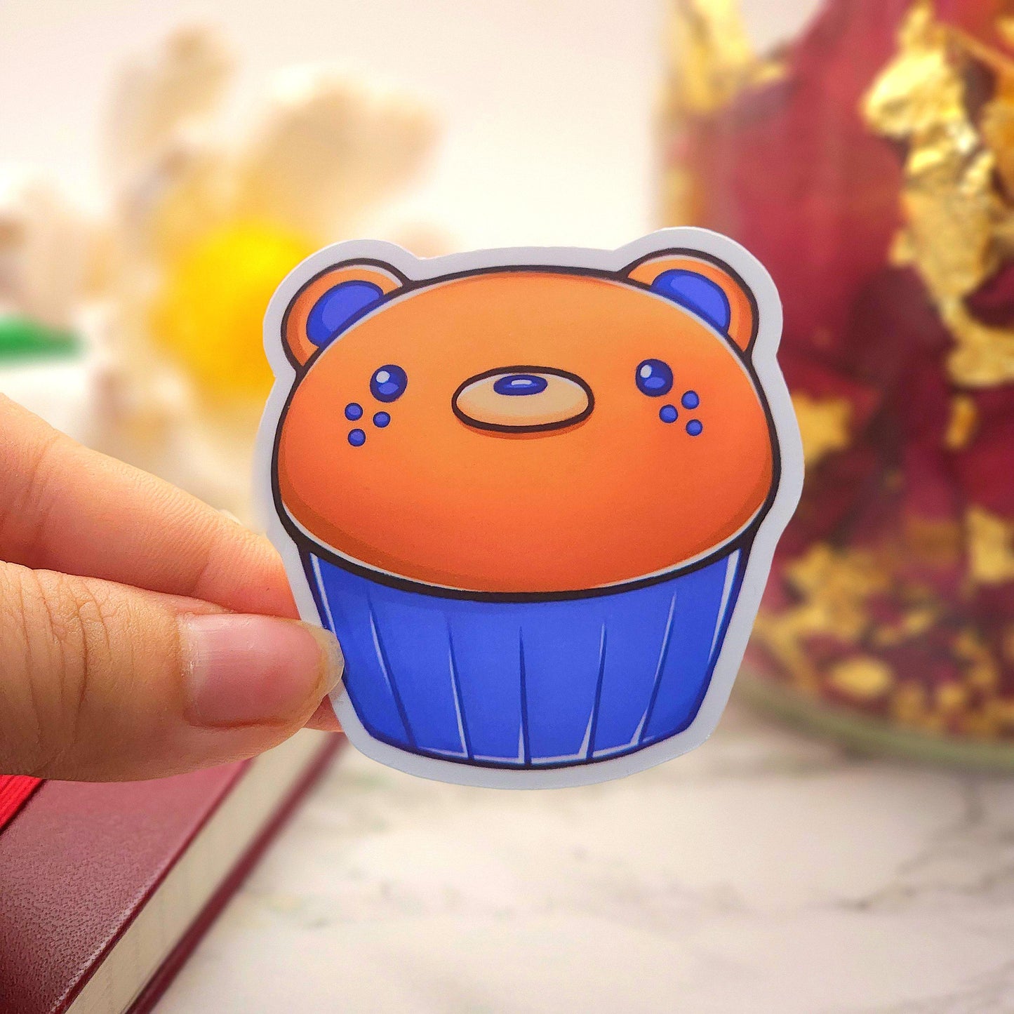 BlueBeary Muffin Vinyl Sticker