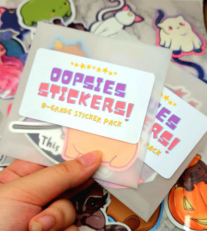 Oopsies B-Grade 5 Count Sticker Pack
