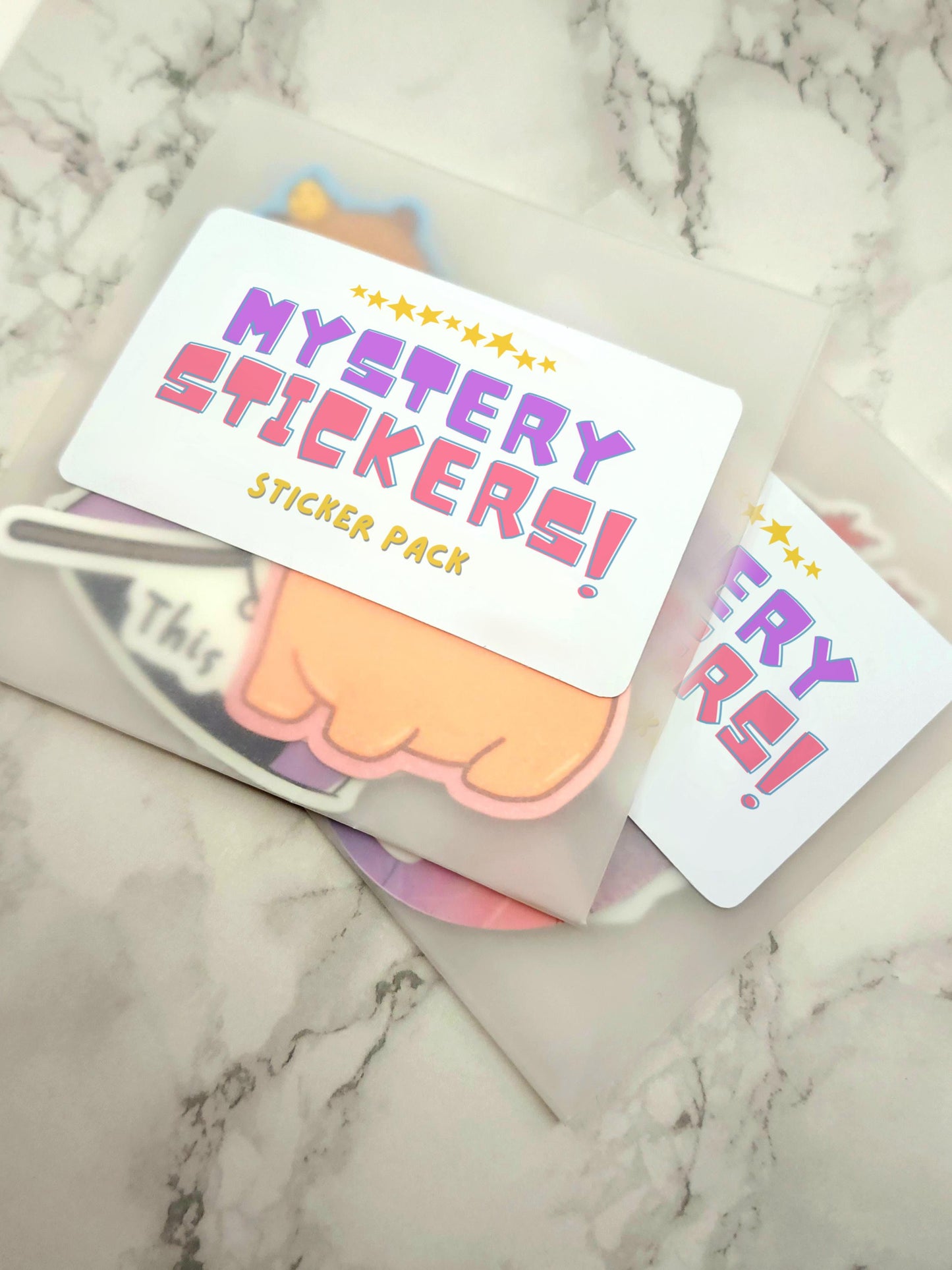 Mystery Vinyl Sticker Pack - 5 Stickers