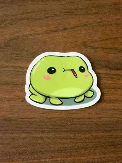 Silly Frog Vinyl Sticker