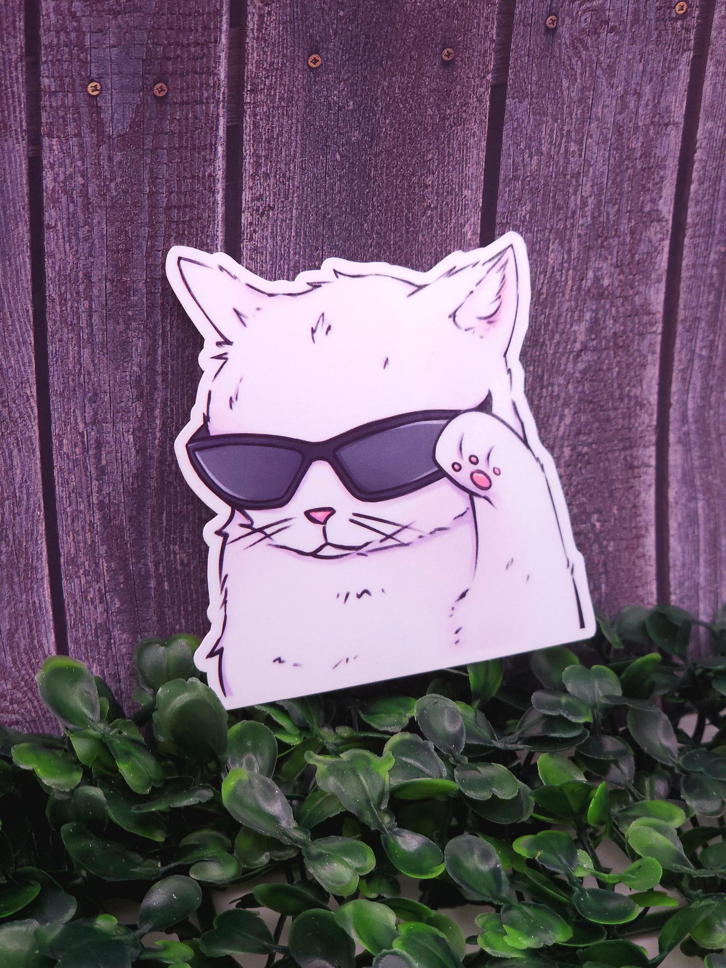 Cool Cat in Sunglasses Vinyl Sticker