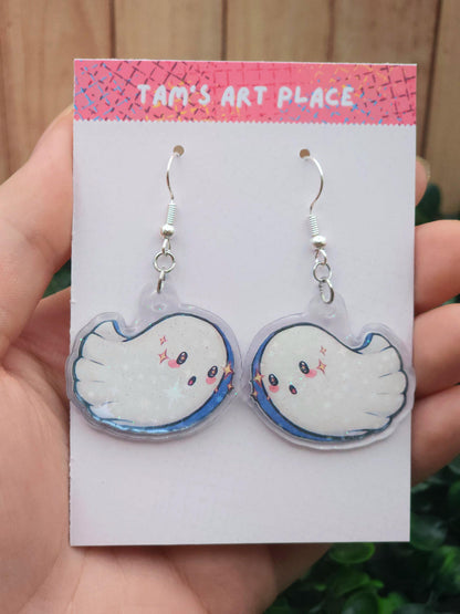 Starry Ghost Holographic Dangle Earrings