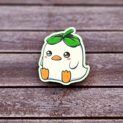 Lucky Clover Duck Vinyl Sticker