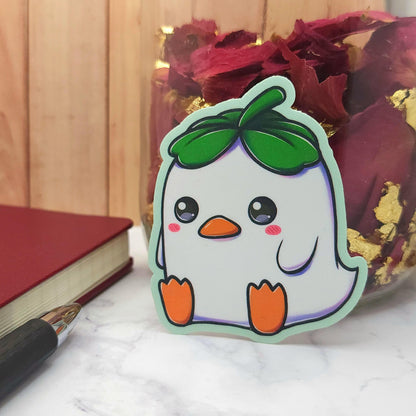 Lucky Clover Duck Vinyl Sticker