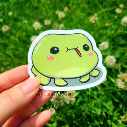 Silly Frog Vinyl Sticker