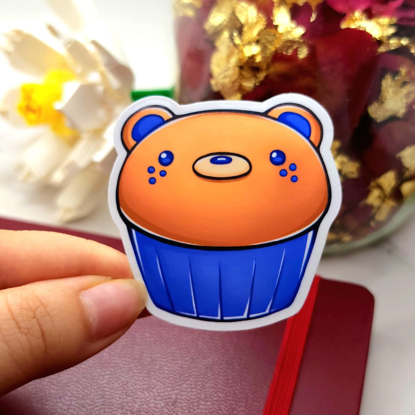 BlueBeary Muffin Vinyl Sticker