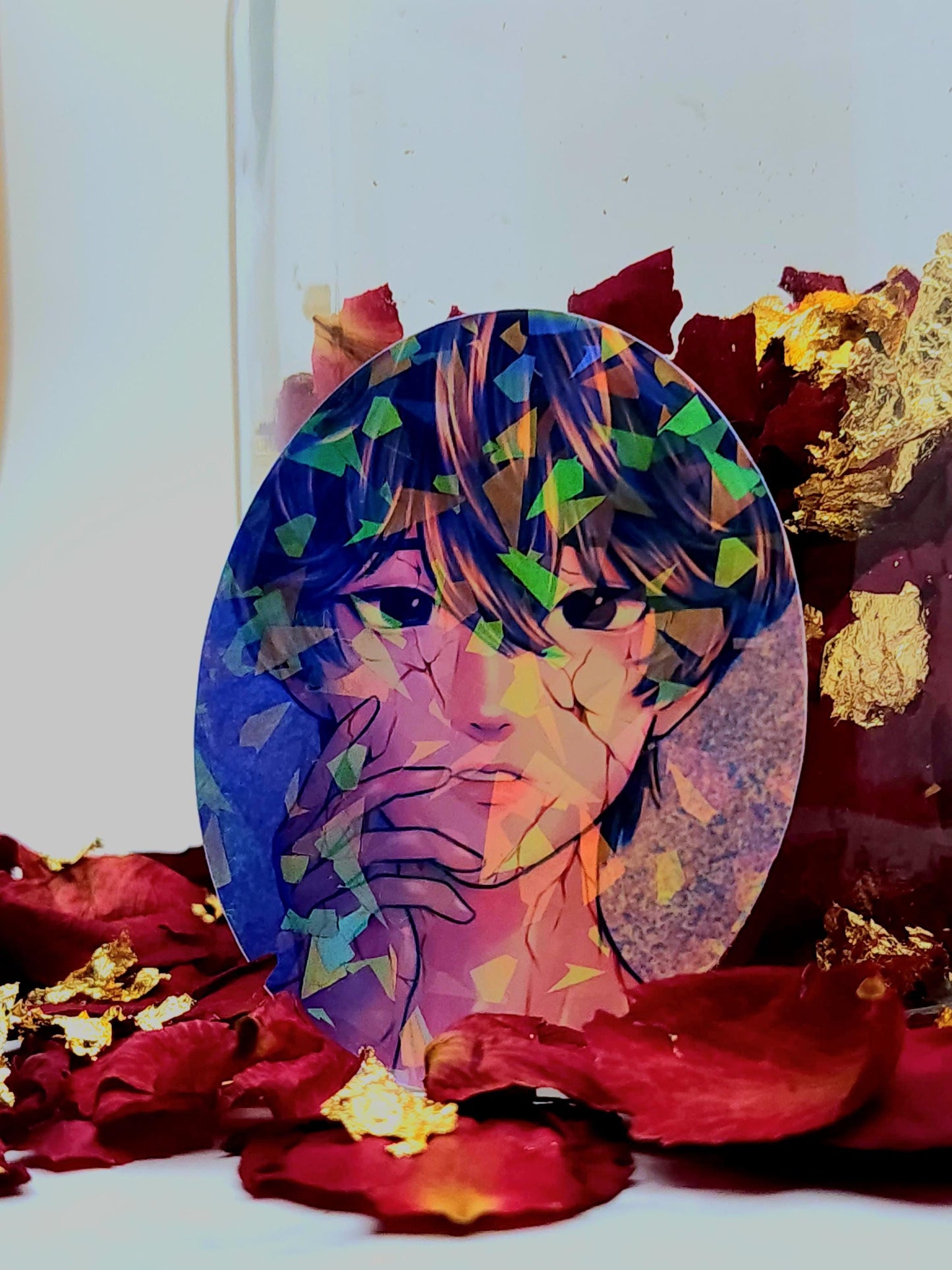 Shattered Boy Holographic Vinyl Sticker