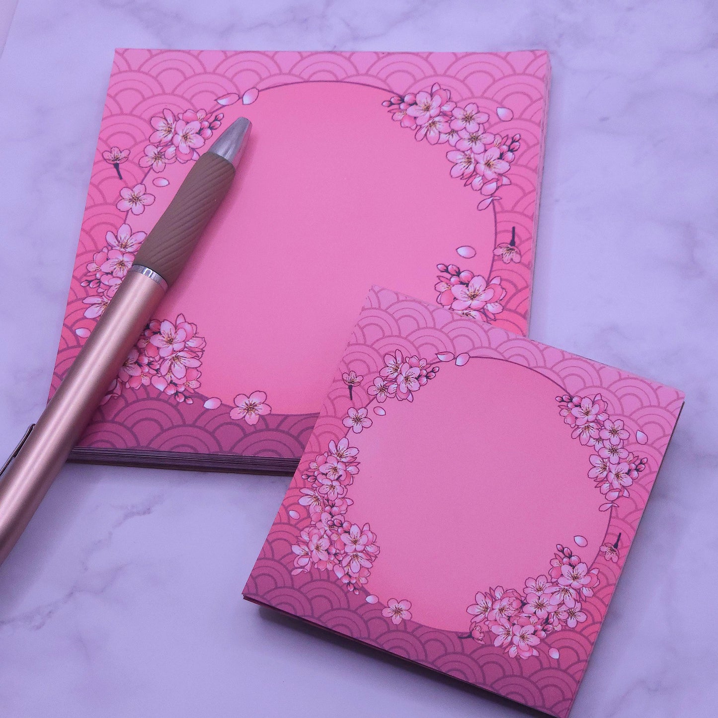 Pink Sakura Cherry Blossom Notepad