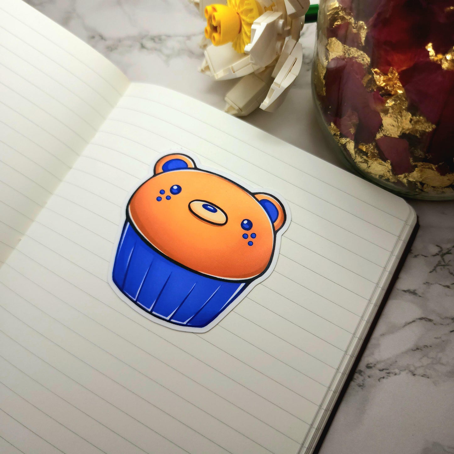 BlueBeary Muffin Vinyl Sticker