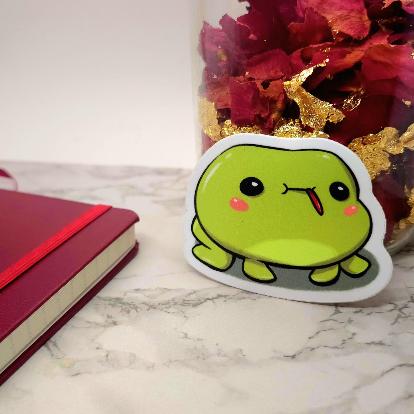 Silly Frog Vinyl Sticker